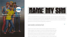 Desktop Screenshot of namemysim.com