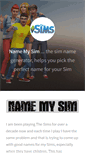 Mobile Screenshot of namemysim.com